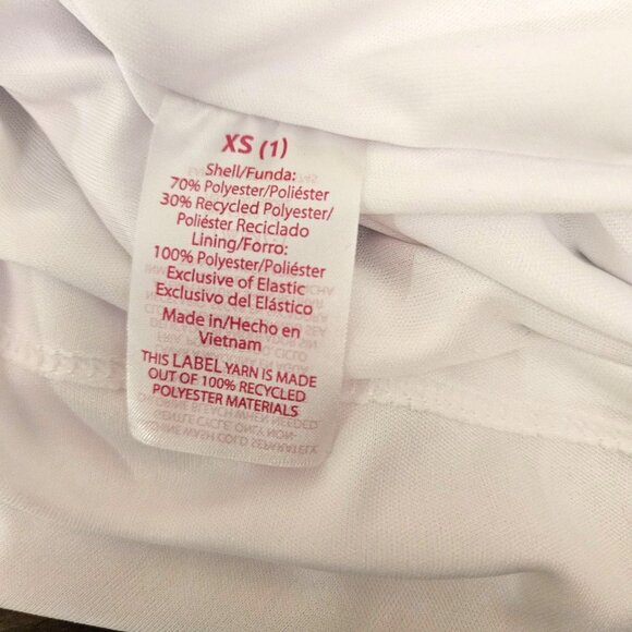 White Baby Doll Dress Milkmaid Puff Sleeve XS - Picture 10 of 10